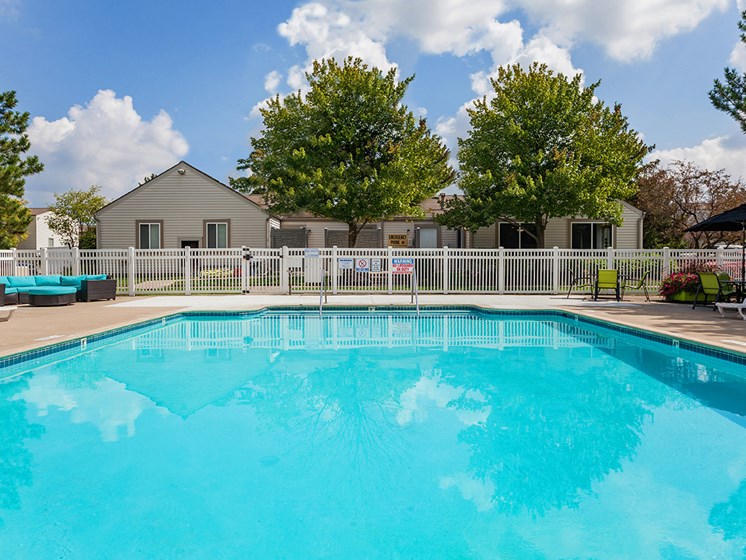 Sparkling Swimming Pool at Sterling Lake Apartments,Sterling Heights Michigan